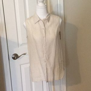 100% Irish Linen blouse.